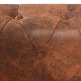 thumbnail of vidaXL Chesterfield hoekbank 6-zits kunstleer bruin