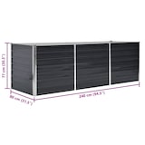 thumbnail of vidaXL Garten-Hochbeet Anthrazit 240 x 80 x 77 cm Verzinkter Stahl