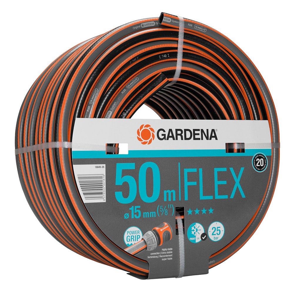 Tuyau d'arrosage Flex Ø15Mm (5/8") Rouleau 50M. Gardena