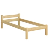 thumbnail of Einzelbett Gästebett Bettrahmen Kiefer massiv 80x200 Futonbett Matratze Rollrost 60.36-08 M