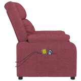 thumbnail of vidaXL Massagesessel Elektrisch Weinrot Stoff