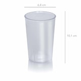 thumbnail of Unzerbrechliche Becher aus Polycarbonat - Gläser - 231 ml - 72 Stück