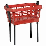 thumbnail of LOCKWEILER   Wäschekorb mit Füßen rot, 65 cm