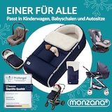 thumbnail of MONZANA® Baby Fußsack Premium Marineblau