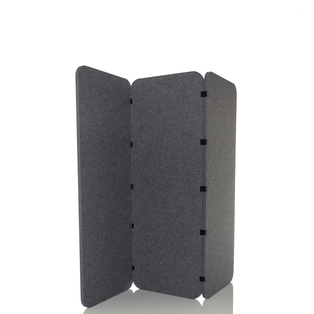 Akoestische scheidingswand / verplaatsbare wand FLEXMIUT EL 160602,5 PET grijs hjh OFFICE