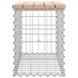 thumbnail of vidaXL Gartenbank aus Gabionen 63x31,5x42 cm Massivholz Kiefer