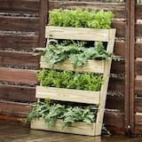 thumbnail of HORTALIA Jardinera vertical Stand Line Floor 4B en madera tratada para exterior