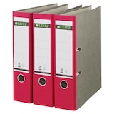 thumbnail of Leitz Ordner 1080 Wolkenmarmor breit DIN A4, rot, 3 Stück