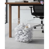 thumbnail of Papierkorb, Gitterkorb, Abfalleimer, 25 Liter, zum Hängen und Stellen : Farbe - Edelstahl (glänzend)