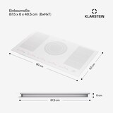 thumbnail of Masterzone 90 Flex Induktionskochfeld Einbau 5 Kochzonen 2 Flex-Zonen ThermoBoost Smart Flex Technology max. 12600 Watt Weiß