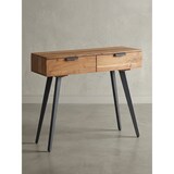 thumbnail of Massivholz Konsolentisch mit Metallbeinen, Stilvolles Unikat für Zuhause. 90x36x78 cm | Kadima Design