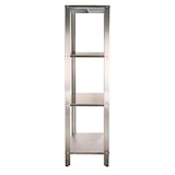 thumbnail of Romux® Edelstahlregal mit 4 Regal Glatten 1200x500x1800 mm | Metallregal für Küche mit 4 Böden | Metallregale für Gastronomie