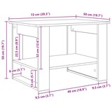 thumbnail of vidaXL Couchtisch Beton Grau 72 x 50 x 50 cm Holzwerkstoff