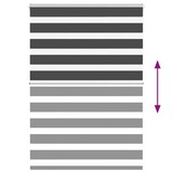 thumbnail of vidaXL Zebra rolgordijn 115x150 cm stofbreedte 110,9 cm zwart