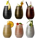 thumbnail of Stölzle Lausitz TWISTER Becher 465 ml schwarz-bronze 6er Set