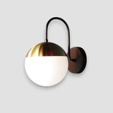 thumbnail of Applique murale BISTRO Globe opalin - H 29 cm