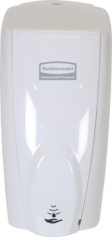 thumbnail of Hände-Desinfektionsstation 5-teilig, berührungsloser Seifenspender, weiß + 4x Händedesinfektion, Inhalt 1000 ml je Beutel