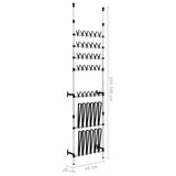 thumbnail of vidaXL Teleskop-Schuhregal mit Stangen Aluminium