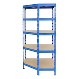 thumbnail of PROREGAL Eckregal Tiger HxBxT 180x90x45 cm | Fachlast 175kg | Blau | Stecksystem Lagerregal Regalsystem