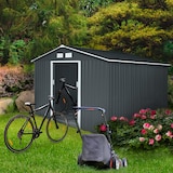 thumbnail of HATTORO S300 Gerätehaus Geräteschuppen Garten Haus Schuppen Gartenhaus 15 m³ Grau