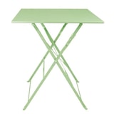thumbnail of Table de terrasse carrée pliante en acier Bolero vert clair 600 mm