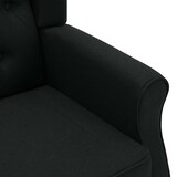 thumbnail of vidaXL Massagesessel mit Hocker Schwarz Stoff