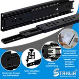 thumbnail of 1 Paar Schubladenschienen Vollauszug 45mm Länge 300mm SCHWARZ Schienen für Schubladen