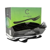 thumbnail of Circulware by Haval Mehrweg-Gabeln PP-MF 19 cm schwarz "Gaia" extra stabil, in Spenderbox
