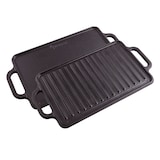 thumbnail of Victoria Bistecchiera Ghisa Smaltata Induzione, Piastra per Grigliare Reversibile 33X21cm, VIC-38793, Nero