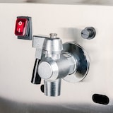 thumbnail of Romux® Friteuse À Gaz Butane Professionnelle 18 Litres Simple de Table | Friteuse en Acier Inoxydable avec Robinet de Vidange 3000 W