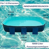 thumbnail of Starlyf Foldable Pool, Planschbecken, faltbarer Pool ohne Aufblasen, langlebig & robust, 1000 Liter, 167cmx286cm
