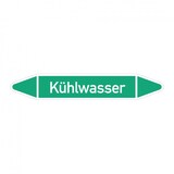 thumbnail of Aufkleber I RKZ-Etikett Kühlwasser,DIN 2403,grün/weiß,für Ø 60-90mm,310x52mm,3/Bogen