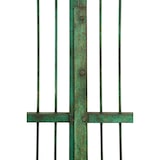 thumbnail of Biscottini Eingangstore 115x6x115 cm - Gartentor für den Außenbereich - Gartenzaun - Grünes Schmiedeeisentor