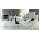 thumbnail of PROREGAL Schreibtisch Pavo | Buche | Graues Gestell | BxT 80x80cm | Arbeitshöhe 65-85cm | höhenverstellbar | O-Fuß-Gestell eckig