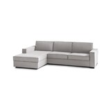 thumbnail of Dmora Festes Sofa Perla, Ecksofa, 100% Made in Italy, Sofa Wohnzimmer mit, Containerhalbinsel links, mit schmalen Armlehnen, Cm 260x95h90, Grau
