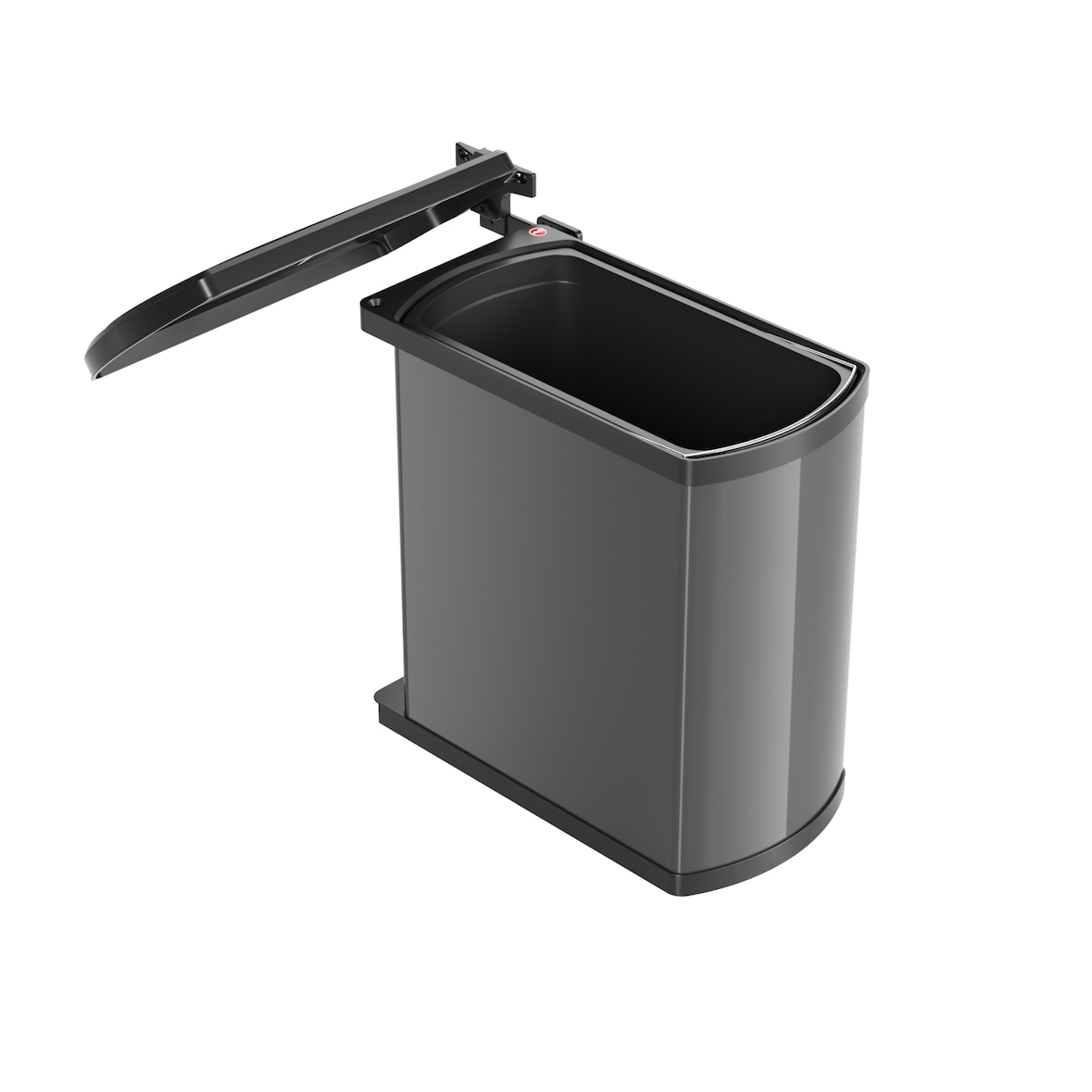 Hailo Abfallsammler 3418071 MF Swing Uno 18 Liter dunkelgrau
