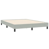 thumbnail of vidaXL Boxspring zonder matras fluweel lichtgrijs 160x210 cm