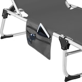 thumbnail of tectake Bain de soleil Aurelie en aluminium, 6 positions - gris -405100