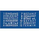 thumbnail of COLOP Wort und Datumstempel S120/WD, Kissen rot/blau, Wortband + Datum, 43x4mm