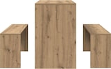 thumbnail of vidaXL 3-tlg. Esstisch und Bank Set Artisan-Eiche Holzwerkstoff