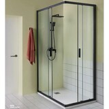 thumbnail of RAPID | Box Doccia Profili Neri 6mm Porte Scorrevoli Anticalcare Montaggio Rapido - 74x74