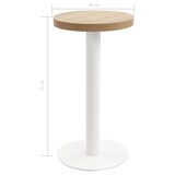 thumbnail of vidaXL Bistrotisch Hellbraun 40 cm MDF