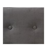 thumbnail of 2 en 1 Pouf pliant double et coffre de rangement Velours Gris foncé 76 x H 38 cm