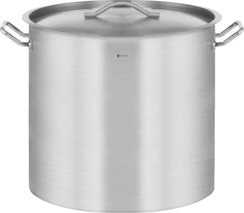 Helloshop26 - Induktionsgeeigneter Topf mit dreifachem Sandwichboden 71 Liter 6 mm dicker Boden Edelstahl 14_0000842