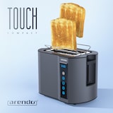 thumbnail of Arendo Toaster Kurzschlitz, Brötchenaufsatz, Wärmeisoliertes Gehäuse, Display, Touch