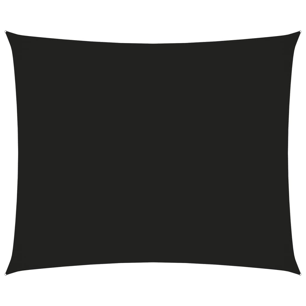 vidaXL Sonnensegel Oxford-Gewebe Rechteckig 4x5 m Schwarz