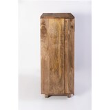 thumbnail of Barschrank OSKAR Mangoholz Braun 122x46x74cm Weinschrank Kaffeetresenschrank