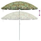 thumbnail of Helloshop26 - Chique ronde kantelbare parasol voor buiten 161 x 161 x 193 cm camouflage polyester 02_0056700