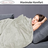 thumbnail of Kuscheldecke Grau 150x200 cm Wolldecke Fleece extra weiche Wohndecke Sofa