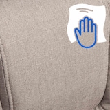 thumbnail of Poltrona ufficio XXL Xanthos in tessuto Tortora